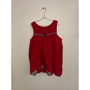 Rare Editions Red Baby Girls Scottish Terrier and Heart Dress